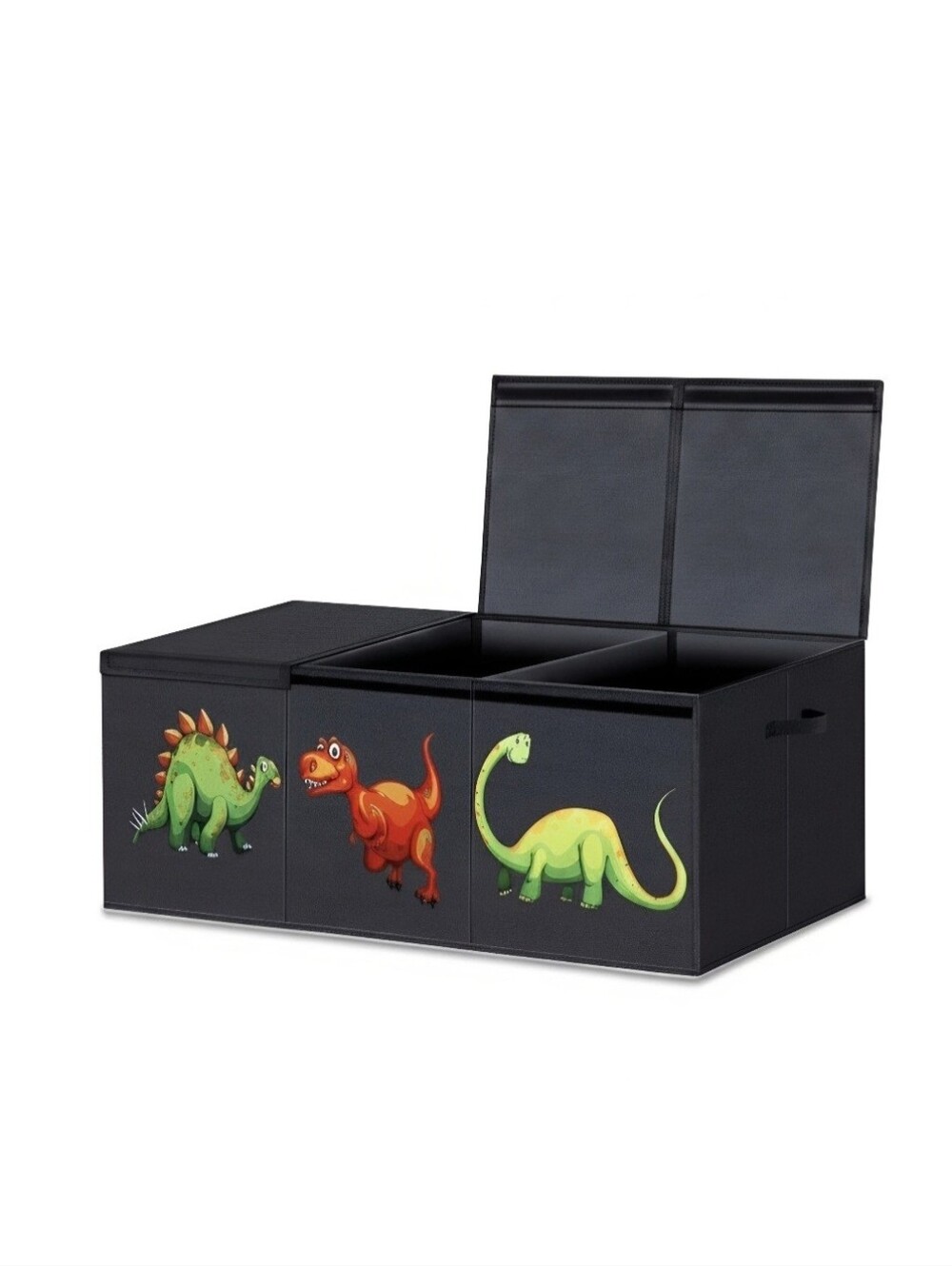 ANNKIE • Large Toy Box/Storage Bin with Lids.  Dinosaurs.